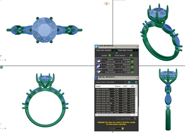 Emerald Elegance Lab-Grown Diamond Ring