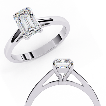✨ Emerald Classic Lab-Grown Diamond Ring