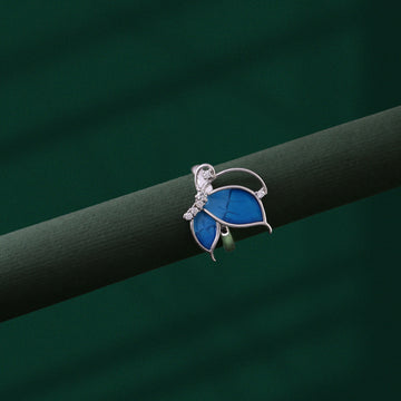 Azure Petal Butterfly Ring
