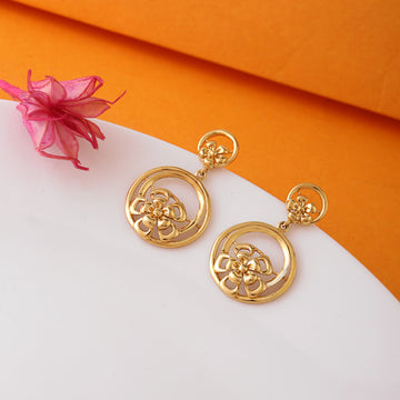 Golden Bloom Sterling Silver Earrings
