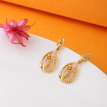 Golden Blossom Sterling Silver Earrings