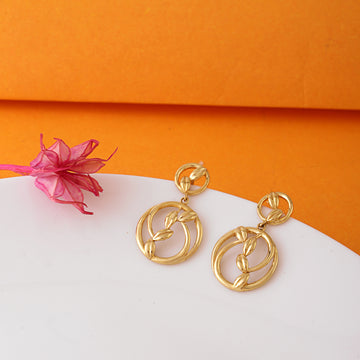 Golden Vine Sterling Silver Earrings