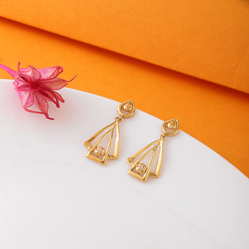 Golden Prism Sterling Silver Earrings