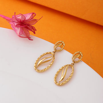 Golden Wave Sterling Silver Earrings