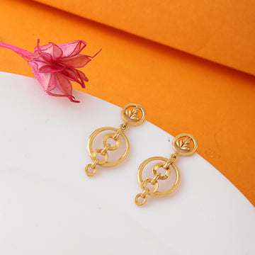 Golden Harmony Sterling Silver Earrings