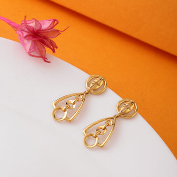 Golden Orbit Sterling Silver Earrings
