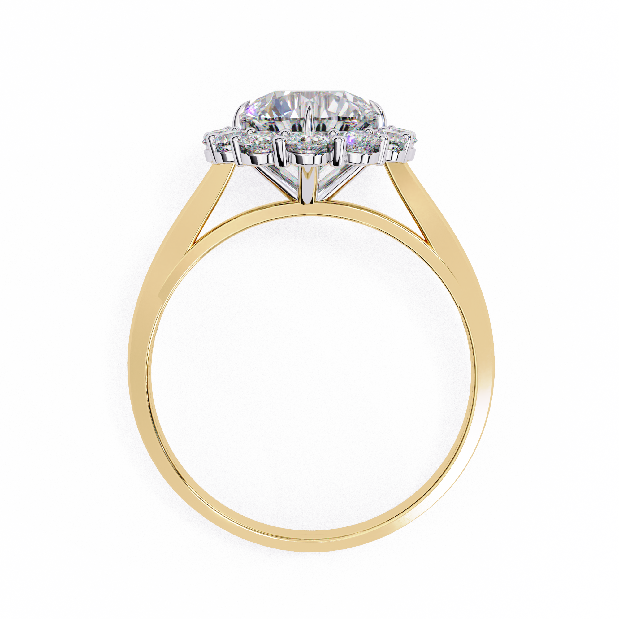 Radiant Halo Lab-Grown Diamond Ring