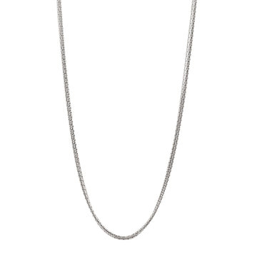 Sterling silver triple strand snake chain necklace