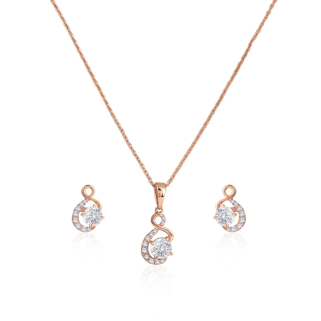 Elegant Teardrop Sparkle Set ✨ | 925 Silver