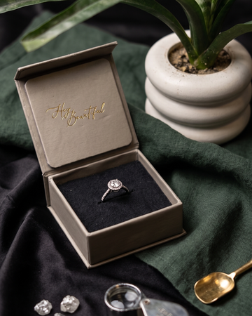Solitaire Halo Ring – Timeless Sparkle
