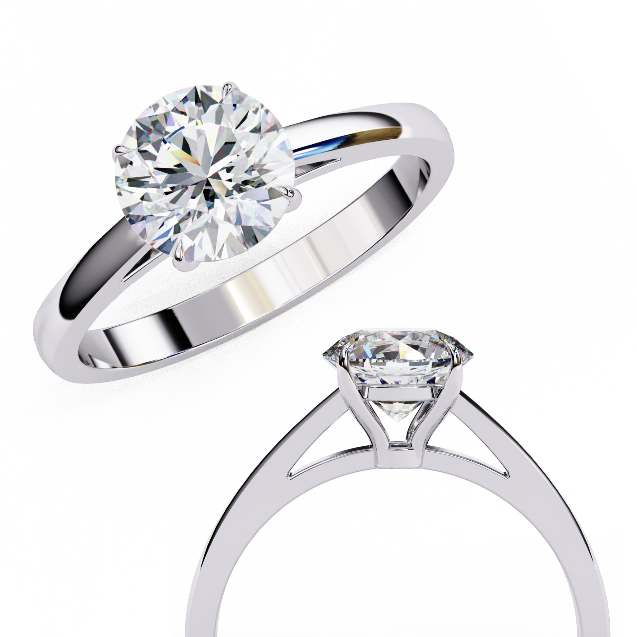 Pure Brilliance Lab-Grown Diamond Solitaire