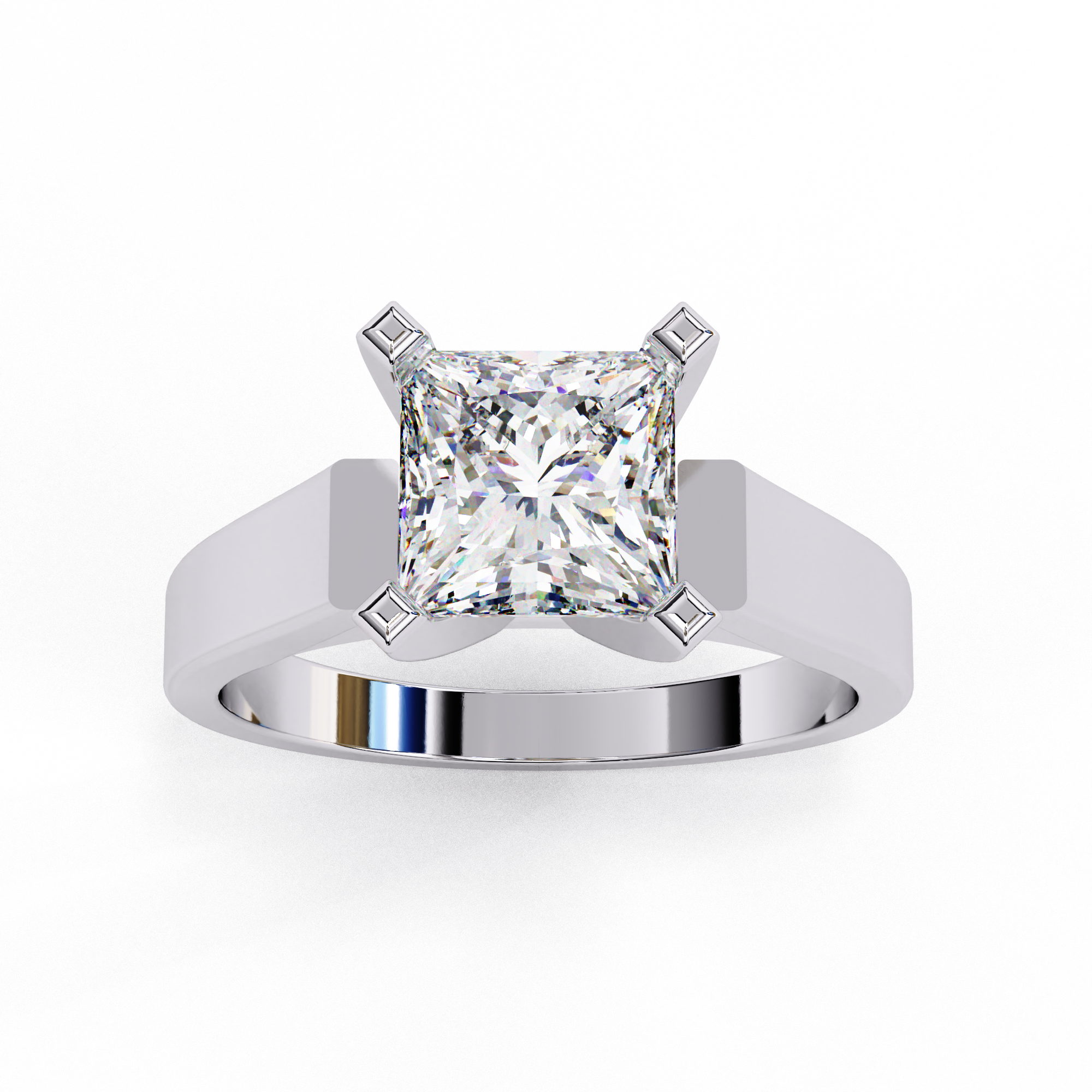 Radiant Princess Solitaire Ring