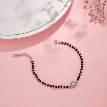 ✨ 925 Silver Solitaire Mangalsutra Bracelet