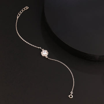 Vintage style 925 silver bracelet displayed on dark background