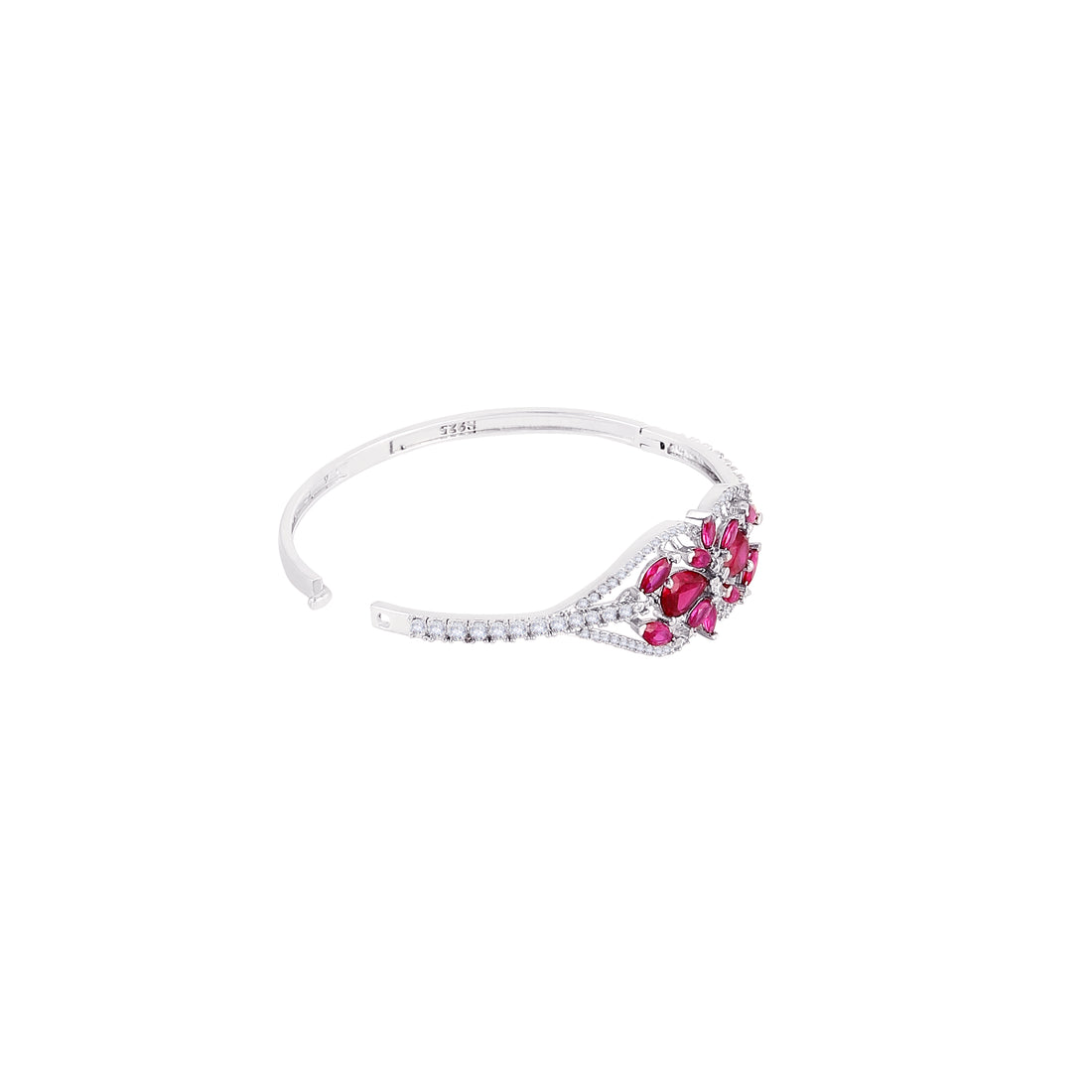 Ruby Bloom Kada Bracelet