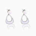 925 silver mother of pearl dangle earrings
