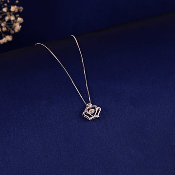 Royal Heart Crown Pendant ✨ | 925 Silver