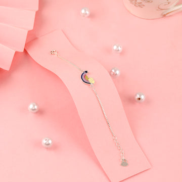 🌈 925 Silver Rainbow Kids Bracelet