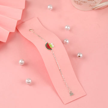 🍉 925 Silver Watermelon Kids Bracelet
