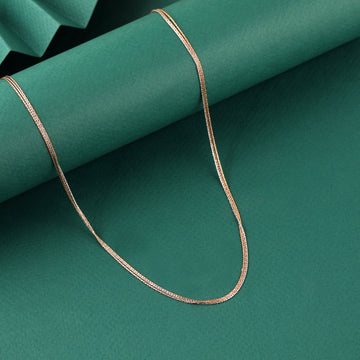 ✨ 925 Silver Rose Gold Plated Chain Necklace