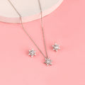 Celestial Starburst Pendant Set in 925 Silver with Zircon