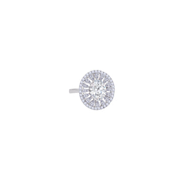 925 Silver The Majestic Oval Sunburst Ring Collection