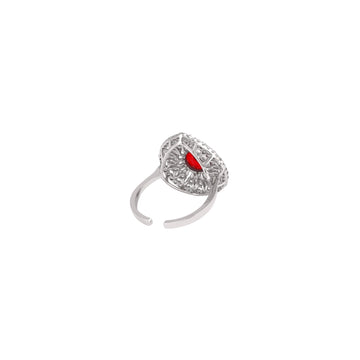 925 Silver The Majestic Teardrop Halo Ring Collection