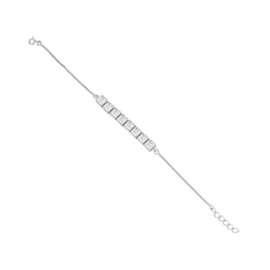 ✨925 Silver Radiant Emerald-Cut Tennis Bar Bracelet