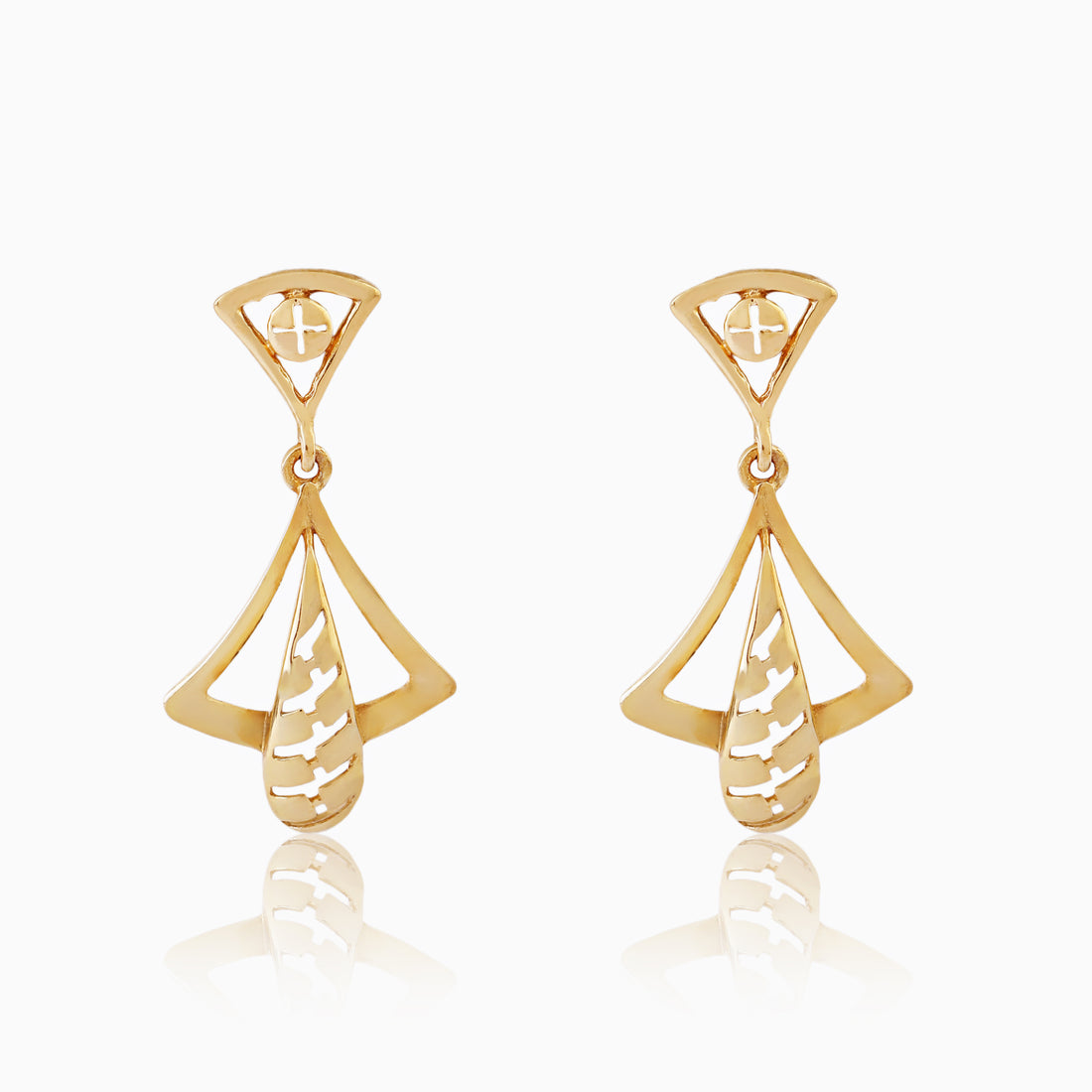 Golden Aura Sterling Silver Earrings