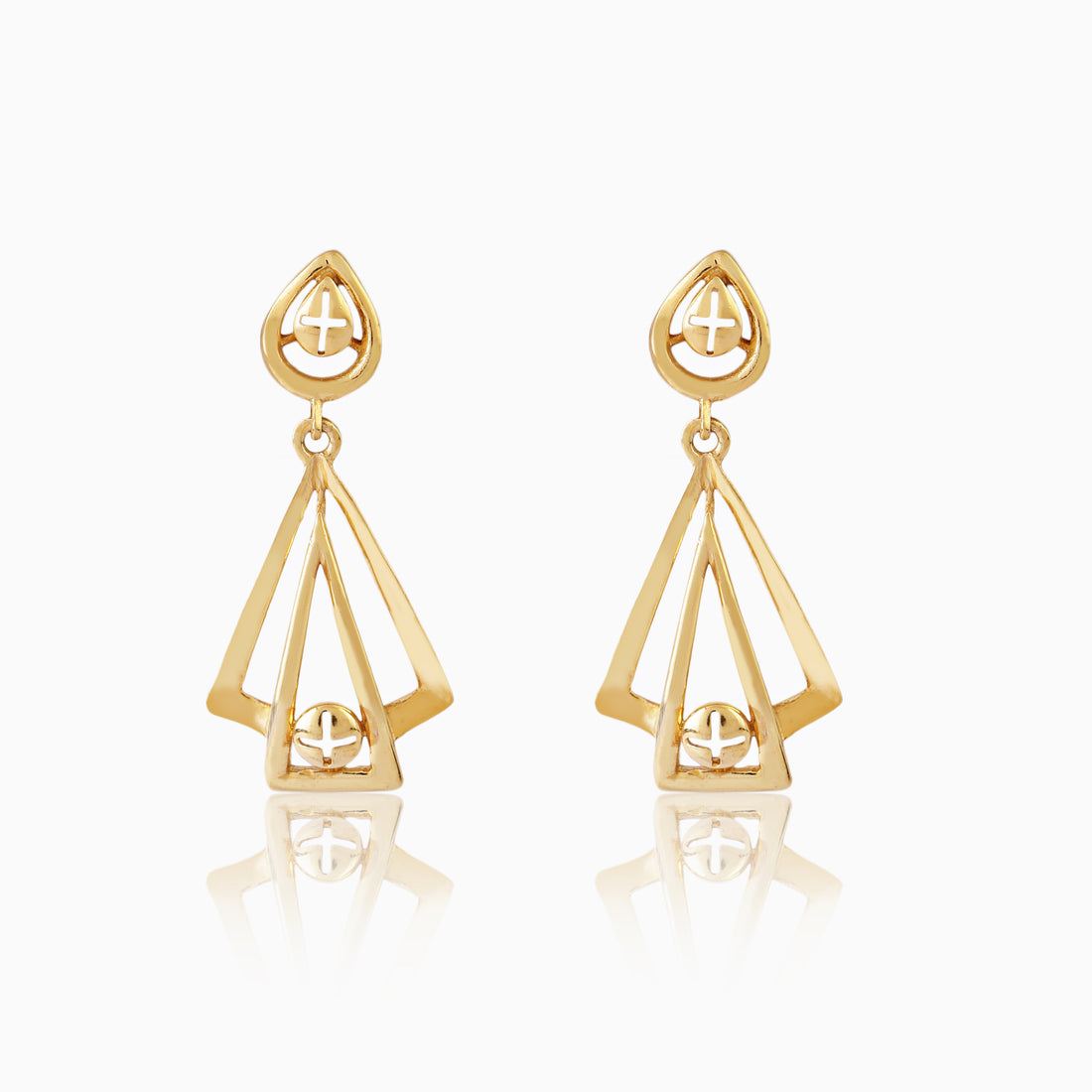 Golden Prism Sterling Silver Earrings