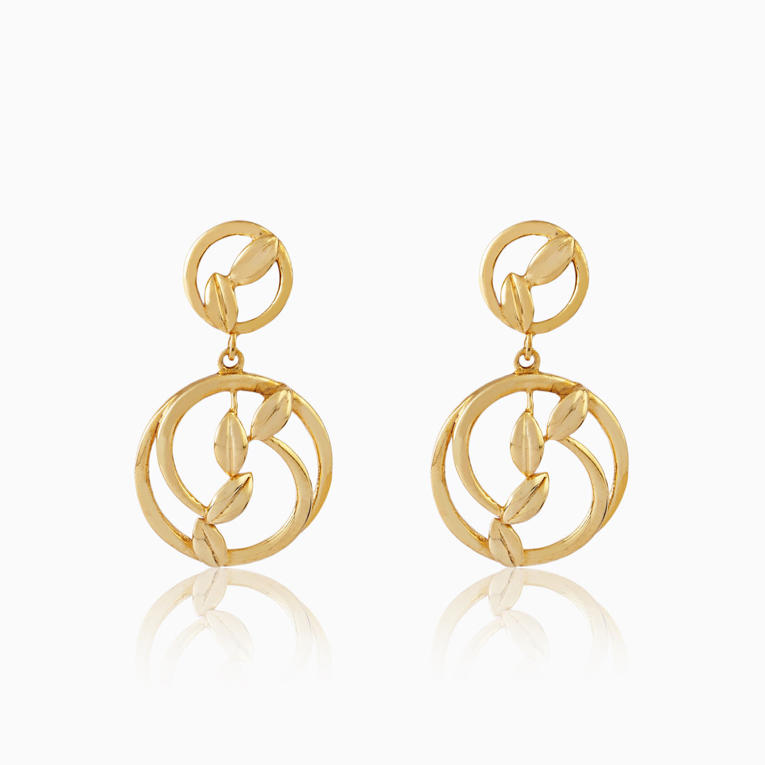 Golden Vine Sterling Silver Earrings