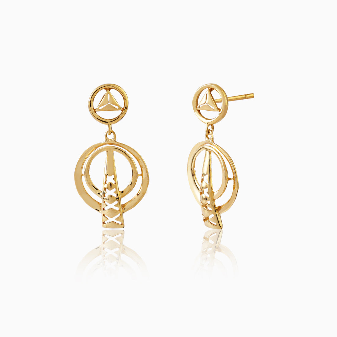 Celestial Orbit Sterling Silver Earrings