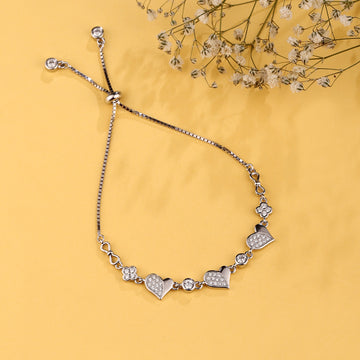 ❤️ 925 Silver Heartfelt Infinity Bolo Bracelet