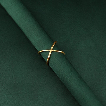 ❌ 925 Silver Minimalist Criss-Cross "X" Ring
