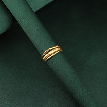 ✨ 925 Silver Hammered Triple-Band Statement Ring