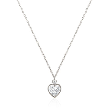 925 silver open heart pendant necklace with solitaire top detail