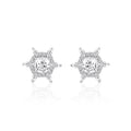 Brilliant Starburst Zircon Pendant Set in 925 Silver