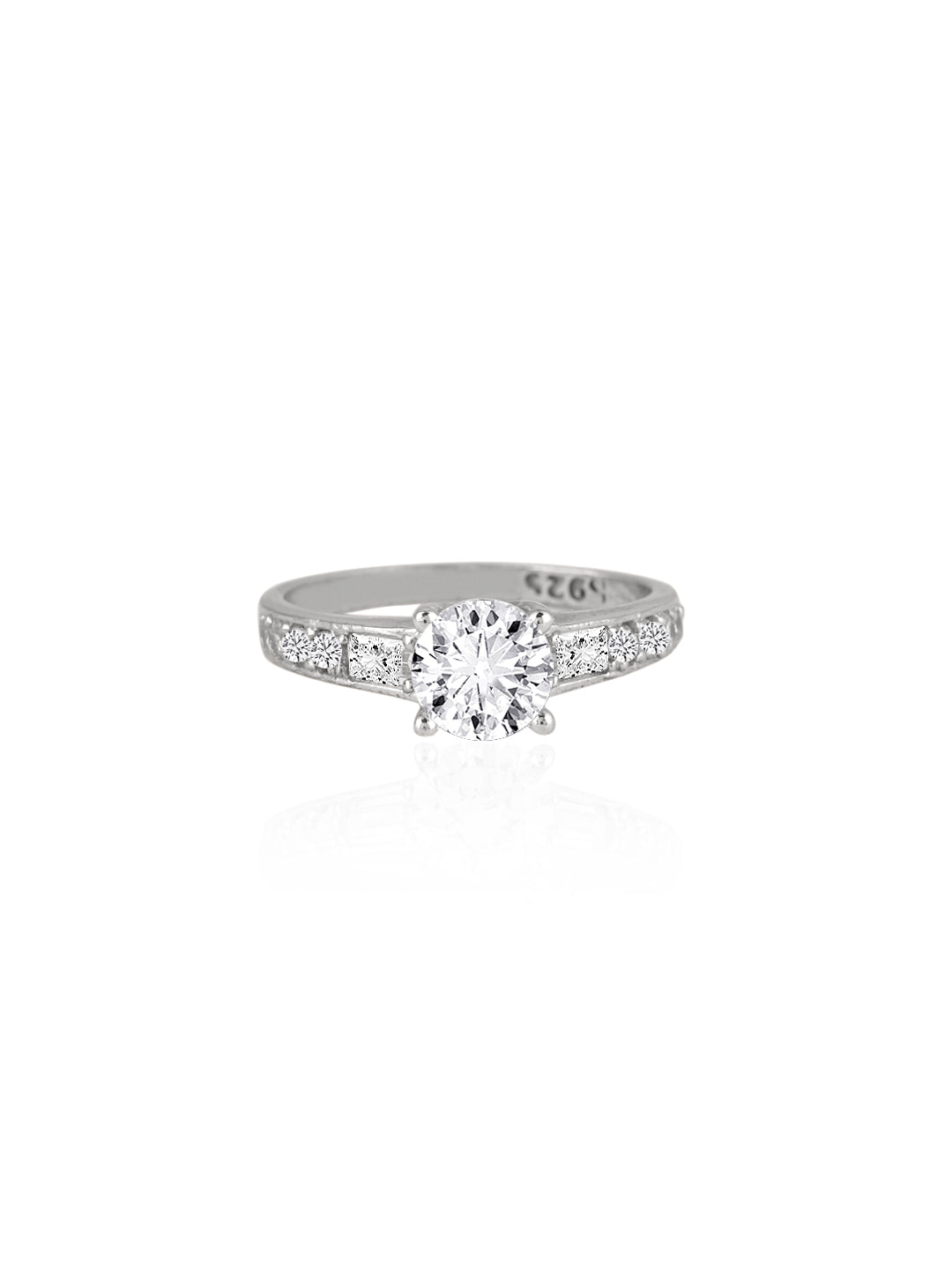 Classic Baguette Halo Ring