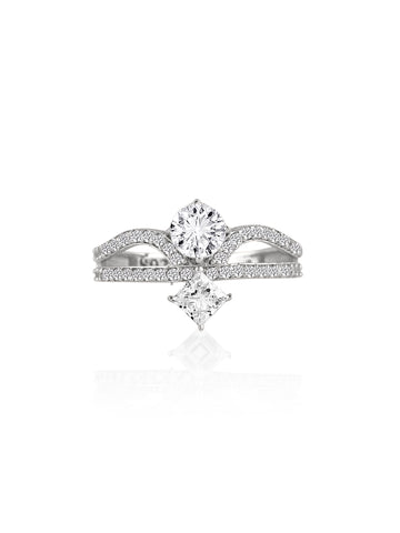 925 Silver Tiara Majesty Pavé Ring
