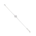 Full view of 925 silver flower design bracelet for women