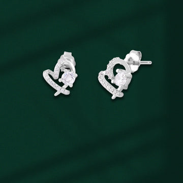 Enchanted Embrace Heart Studs