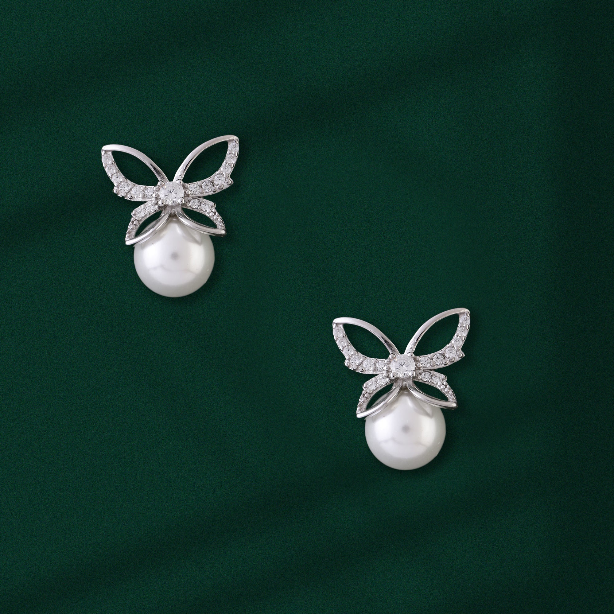 Pearl Butterfly Studs