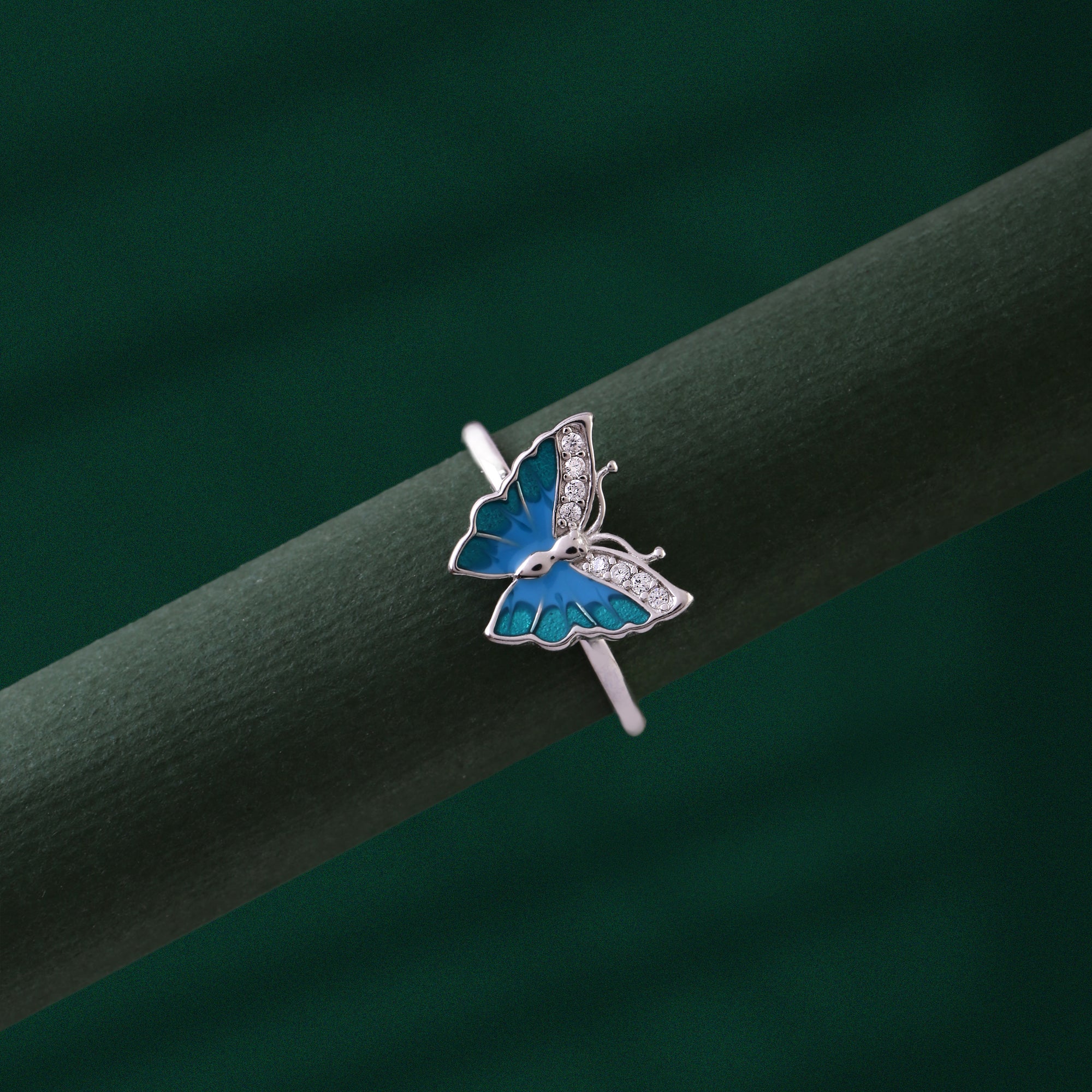 Ocean Breeze Butterfly Ring