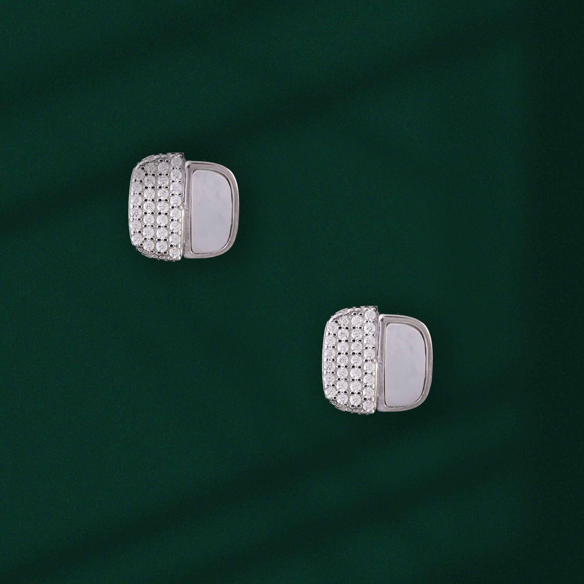 Frosted Elegance Diamond Studs