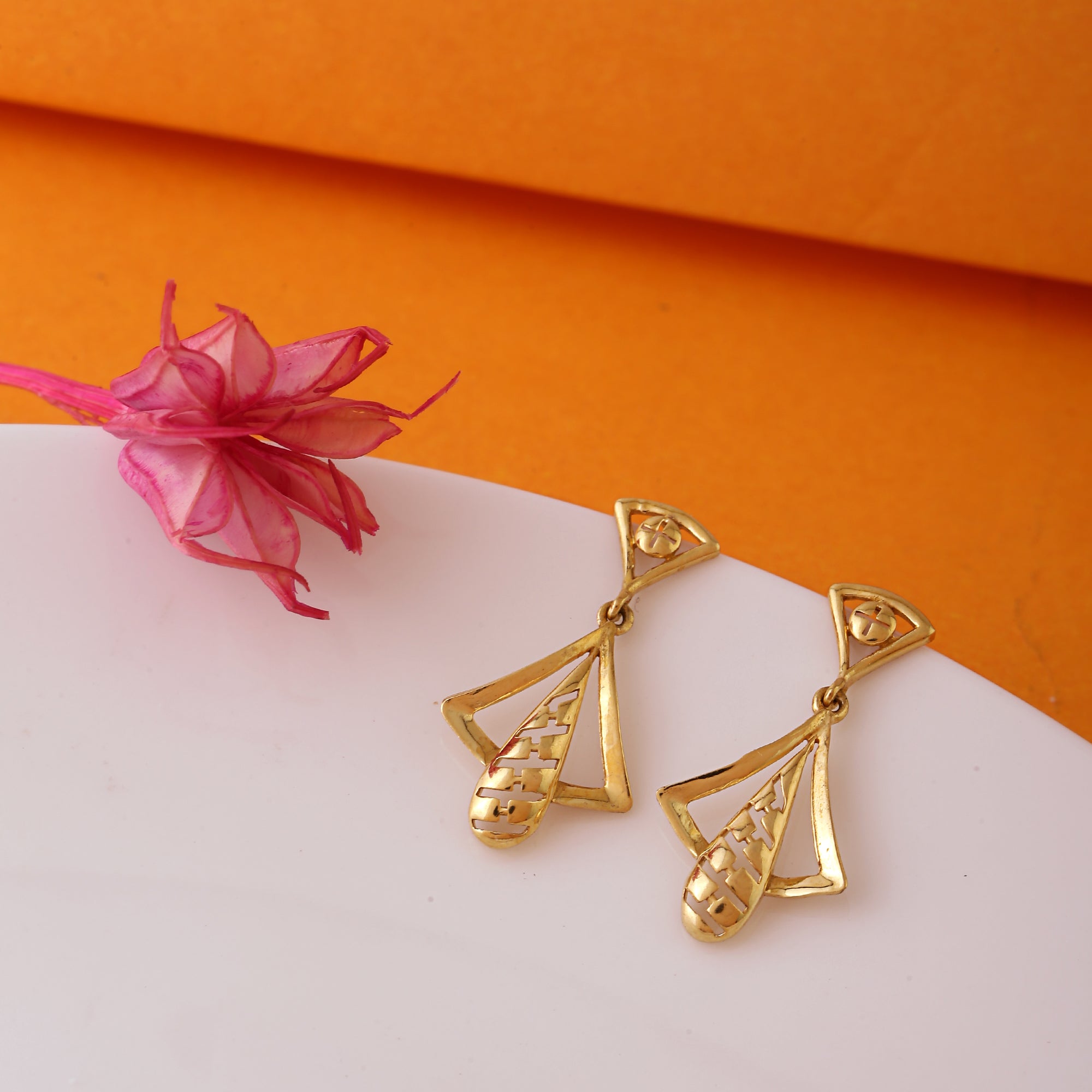 Golden Aura Sterling Silver Earrings