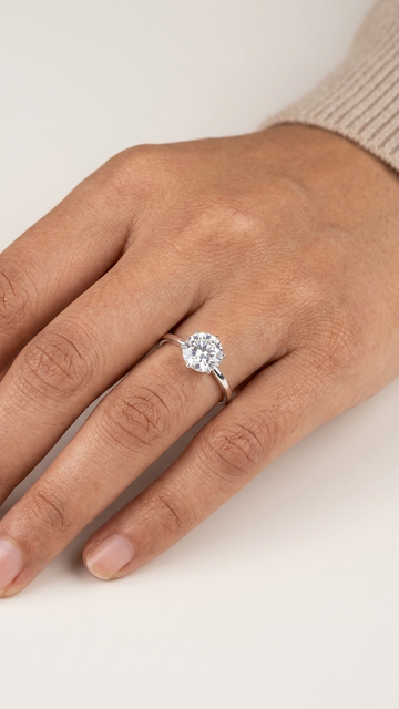 925 Timeless Solitaire Silver Ring