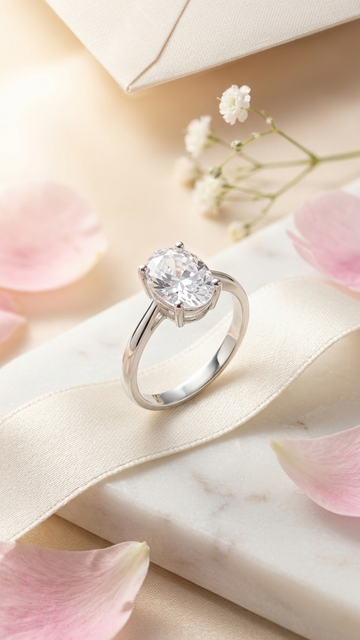 Eternal Oval Solitaire Ring