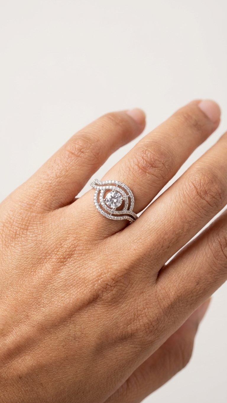 925 Celestial Halo Silver Ring