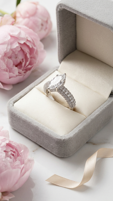 Marquise Majestic Pavé Ring