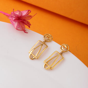 Golden Harmony Sterling Silver Earrings